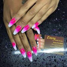 Of all the ways nail artists file and shape nails, coffin shaped nails, also known as ballerina nails acrylic coffin nails don't just provide more room for a creative design; 21 Summer Coffin Nails Cherrycherrybeauty