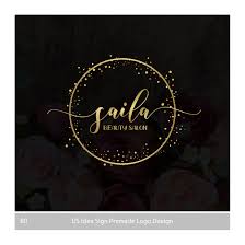 Black And Gold Makeup Logo Pre Made Logo Design Gold Logo Design Logo Branding Modern Etsy Gold Logo Design Event Planner Logo Logo Design