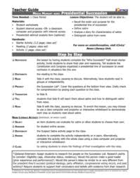 Do you want to be president of the united states of america? Vice President Lesson Plans Worksheets Lesson Planet