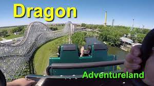 Dragon Roller Coaster On Ride Hd Gopro Pov Adventureland Des Moines Iowa Youtube