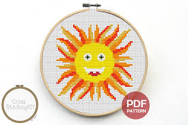 The sun represents life, energy,strength, power. Sun Modern Cross Stitch Pattern Graphic By Crossstitching101 Creative Fabrica