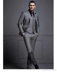 If the large majority of men decide to wear dinner jackets then the minority who dress in suits may appear inconsiderate and classless. Clothing Shoes Accessories Men Slim Fit Suit Grey Tuxedo 3 Piece Work Office Or Wedding Dinner Party Suit Men S Clothing