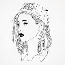 Zukellogs On Instagram Saturday Cap Girl Inking Drawing Draw Inking Ink Snapback Makeup Cap Sketch Sketching Girl Drawing Cool Art Drawings Art