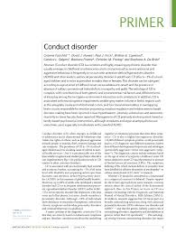 Check spelling or type a new query. Pdf Fairchild Et Al 2019 Conduct Disorder Primer