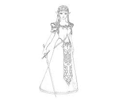 Princess zelda coloring page from the legend of zelda category. Zelda 113227 Video Games Printable Coloring Pages