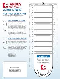 76 circumstantial kids shoe size measuring chart