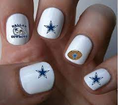 Dallas Cowboys Nfl Nail Art Decals Nail Stickers Cowboy Nails Dallas Cowboys Nail Designs Dallas Cowboys Nails