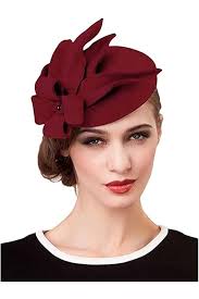 Women's Cloche-Bucket-Hats Vintage Church-Derby