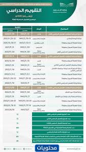 شاهد التقويم الدراسي 1443 في السعودية الامتحانات وبداية اجازة نهاية العام في تقويم المدارس 1443. Ø¬Ø¯ÙˆÙ„ Ø§Ù„ØªÙ‚ÙˆÙŠÙ… Ø§Ù„Ø¯Ø±Ø§Ø³ÙŠ 1443 Ø¨Ø¹Ø¯ Ø§Ù„ØªØ¹Ø¯ÙŠÙ„ ÙƒÙ…Ø§ ØªØ­Ø¨