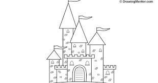 How To Draw A Castle Drawing Mentor