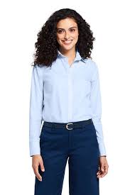 Women S Petite Supima Cotton No Iron Shirt Dress Shirts For Women Womens Linen Blouses Blouses For Women