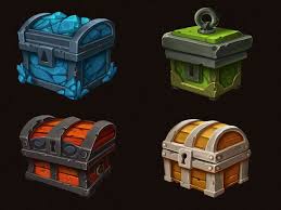 Treasure Chest Icons 2d Icons Unity Asset Store In 2021 Props Concept Game Concept Art Game Design