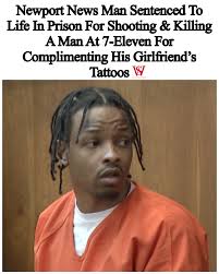 NewportNews man, Divine Jackson, was sentenced to life in prison for the  2022 murder of Michael Faison Jr. at a #7Eleven in Newport News, Virginia.  The shooting stemmed from a conversation about