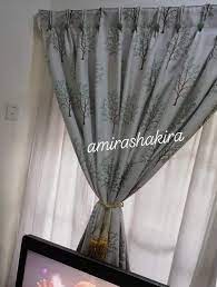 5 inci (1inci utk jahitan tape + 4 inci utk lipatan tape. Langsir Gaya Pinch Plate Terletak Kemas Wanita Ni Kongsi Cara Paling Mudah Nak Buat Keluarga