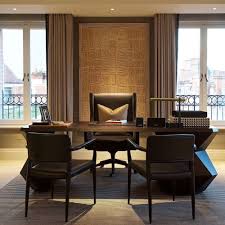 Finchatton On Instagram Preview No 2 Of The Kingwood Penthouse The Study With Its Striking Bespoke Angular Desk Am Home Office Design Home Home Office Decor