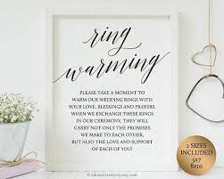 Ring Warming Ceremony Sign Ring Blessing Ceremony Decor Printable Wedding Sign Marriage Wedding Reception Signs Ring Warming Ceremony Printable Wedding Sign