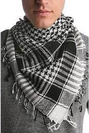 The Keffiyeh Mens Scarf Fashion Houndstooth Scarf Scarf Men Outfit
