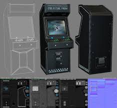 3d Arcade Machine Updated By Raykitshum Arcade Machine Game Textures Arcade