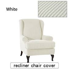 Are you at a loss for what to do with that old wingback chair? 2 Piece Jacquard Spandex Waffle Fabric Stretch T Cushion Wingback Slipcover Wing Chair Cover Furniture Protector Walmart Com Walmart Com