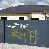 Claustra Alu Option Panneau Decoupe Laser Bambou Cloture Maison Claustra Maison