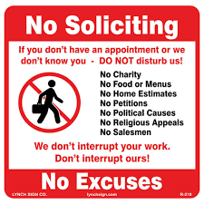 Vistaprint.com has been visited by 100k+ users in the past month Lynch Sign 12 In X 12 In No Soliciting Sign Printed On More Durable Thicker Longer Lasting Styrene Plastic R 218 The Home Depot