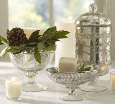 Design classics lighting mercury glass bathroom light satin nickel. Etched Mercury Glass Bath Accessories Pottery Barn