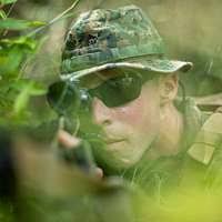 U.S. Army 2nd. Lt. Clayton McNair, a Public Affairs