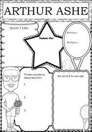 Coloring pages are fun for children of all ages and are a great educational tool that helps children develop fine motor skills, creativity and color recognition! Arthur Ashe Worksheets Teaching Resources Teachers Pay Teachers