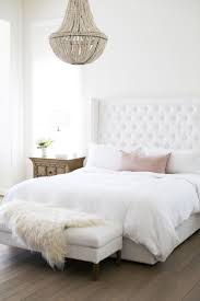 Beautiful feminine home decor ideas are easy to come by. Pretty And Feminine Bedroom With White Upholstered Headboard Bedroom Interior Remodel Bedroom Home Decor
