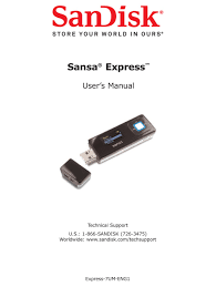 How do i update the firmware on my sansa clip? Sandisk Sansa Express C200 User Manual Pdf Download Manualslib