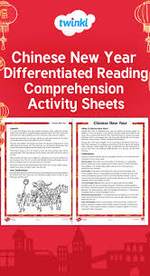 Chinese New Year Uks2 Differentiated Reading Comprehension Activity Sheets Reading Comprehension Activities Differentiated Reading Reading Comprehension