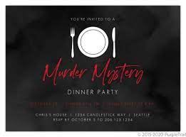 In many games, each participant plays a character and one of them is the murderer. Black And Red Murder Mystery Dinner Party Invitation Dinner Party Invitations