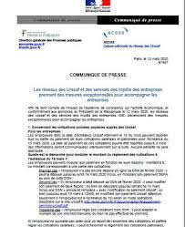 Urssaf Et Impots Mesures D Accompagnement Des Entreprises Impactees Par Le Coronavirus Covid 19 Tourrettes Sur Loup