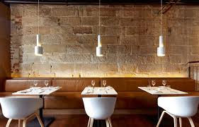 Sandstone Wall In Sydney Restaurant Shows History Of The Building Restaurant Seating Restaurant Banquette Bar Design Restaurant