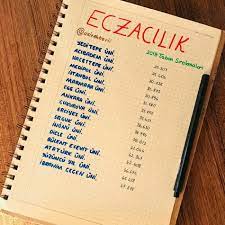 Eczacilik Taban Puanlari Eczacilik Temel Matematik Ders Programlari