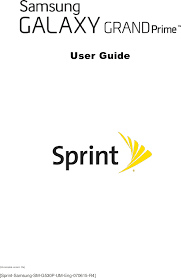 Then we have to deal with . Samsung Sprint Sm G530p Galaxy Grand Prime Sprint User Guide Spt En