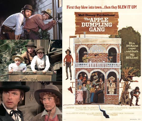 The Apple Dumpling Gang" (starring Don Knotts, Tim Conway, Bill Bixby,  Susan Clark, Harry Morgan, and Slim Pickens) was released in theaters 50  years ago on July 1st, 1975 : r/disney
