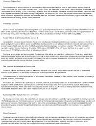 Nursing Research Critique Paper Sample Essay Quantitative Research Writing Courses