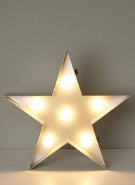 Bhs Illuminate Star Metal Table Floor Lamp Circus Industrial Style Light With Exposed Bulbs Metal Table Lamps Star Lamp Lighting