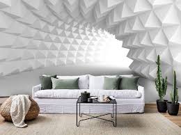 If you want a more refined living room interior, then one or two large posters may be enough to fill the gaps and to direct focus towards the designs you let wall art express who you are. 3d Pure White Abstract Space Wallpaper Removable Self Adhesive Wallpaper Wall Mural Vintage Art Peel And Stick Living Room Wall 3d Wallpaper Living Room Wallpaper Living Room