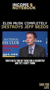 Elon Must Completely Destroys Jeff Bezos Video Inspirational Quotes With Images Funny Facts Money Quotes