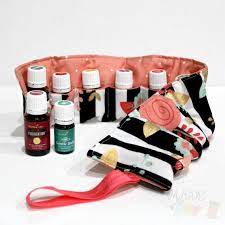 If you would like to make a storage or traveling case for your essential oils bottles (or other small bottles for cosmetics, or pills/medication etc) then we have the perfect pattern for you. Essential Oil Carrying Case Essential Oil Roll Up Essential Oil Travel Case Essential O Diy Essential Oils Essential Oil Case Essential Oil Carrying Case