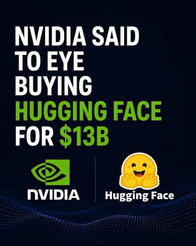 Nvidia agrees to buy open-source AI platform Hugging Face for $12.9B,  expanding its software ecosystem after beating Q2 earnings expectations.