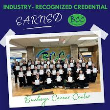 Credential Alert! Congrats to these level one Cosmetology students who have  earned the CPR/First Aid certification! They include Bryana Geckler, Ava  Beach, Gabby Huggins, Ricardo Cruz, Carly Eggerton, Sydney Waligora, Maddie  Cramer,