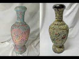 اعادة تدوير فازة قديمة و تجديدها بشكل مميز youtube bottles decoration home decor decor