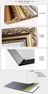 Mirror Bathroom European Bathroom Toilet Wall Hanging Waterproof Wash Toilet With Frame Mirror 5mm Ultra Clear Water Toilet Wall Picture Frames Bathroom Mirror