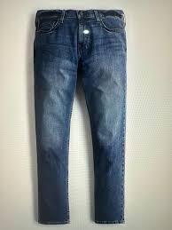 Men's Dark Wash Slim Straight Jeans