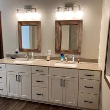 The perfect thing to build a room around, our collection of large decorative wall mirrors helps to create a fantastic atmosphere in any home. Buy Rustic Wood Wall Mirror For Bathroom 24 X 32 Wood Framed Mirror Farmhouse Style Bathroom Vanity Mirror Vertical Or Horizontal Hanging Brown Online In Indonesia B08rrtwmqd