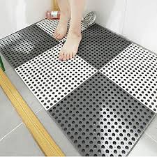 Maybe you would like to learn more about one of these? 10pcs Interlocking Rubber Floor Tiles With Drain Holes Diy Size Bathroom Shower Toilet Non Slip Floor Tiles Mat Interlocking Massage Soft Cushion Floor Tiles For Indoor Outdoor Buy Online At Best Price In Uae