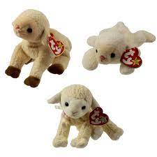 Ty Beanie Babies Lambs Set Of 3 Ewey Fleece Fleecie 5 5 7 5 In Bbtoystore Com Toys Plush Trading Cards Action Figures Games Online Retail Store Shop Sale